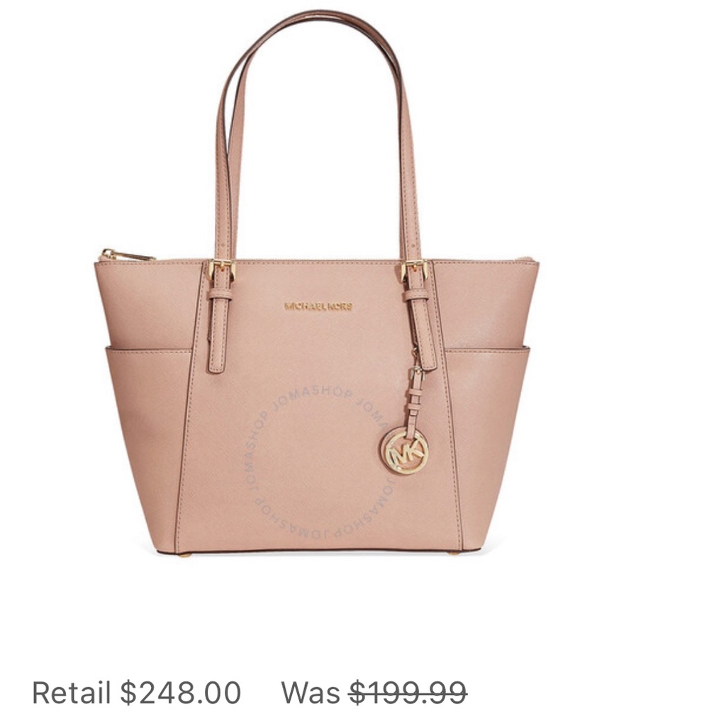 Michael Kors Jet Set Saffiano Leather Tote - Fawn